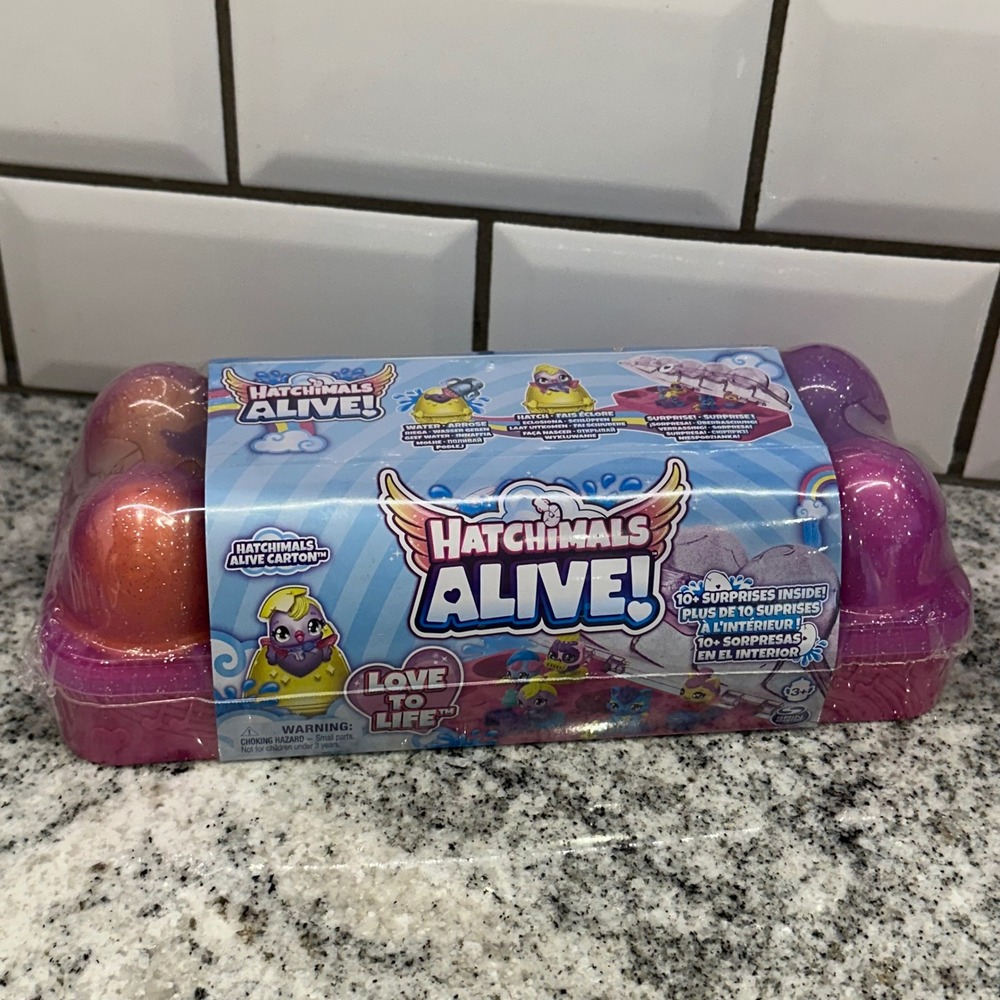 Hatchimals Kids Alive Carton Pink Water Hatching 5-Pack Surprise Playset Toy